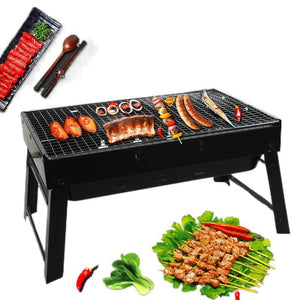 Elevate Your Outdoor Cooking with the Stainless Steel Folding Barbecue Grill