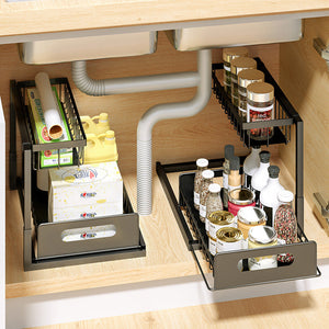 Maximize Your Kitchen Space with Our Pull-out Spice Storage Rack