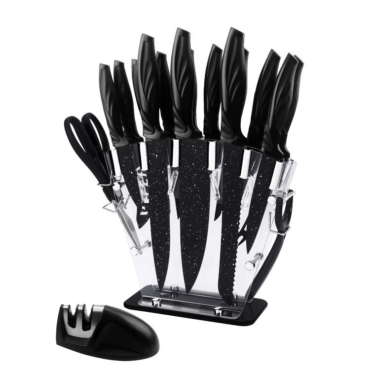 A Full Set Of Kitchen Knives