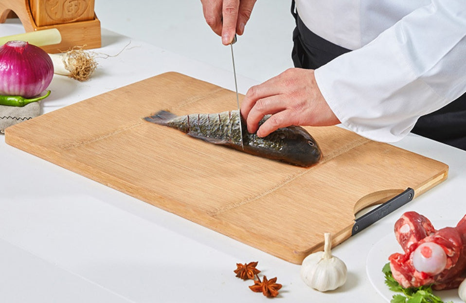 Whole bamboo bamboo carbonization process cutting board cutting board