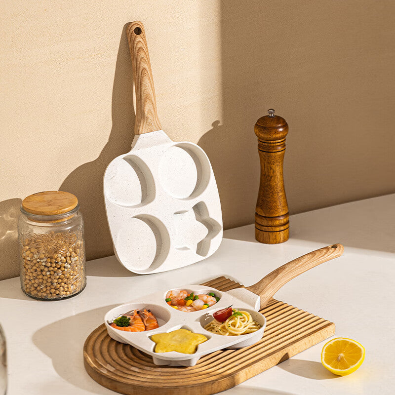 Holes Creative Heart Egg Frying Pan