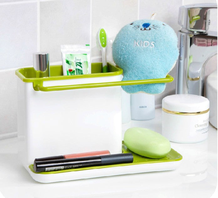 Kitchen cleaning supplies drain storage rack