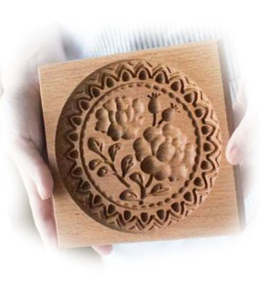 Christmas Cookie Cutter-Provance Rose Cookie Stamp