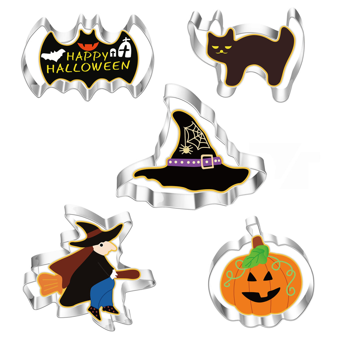 Stainless Steel Cookie Cutter Halloween Wizard Suit