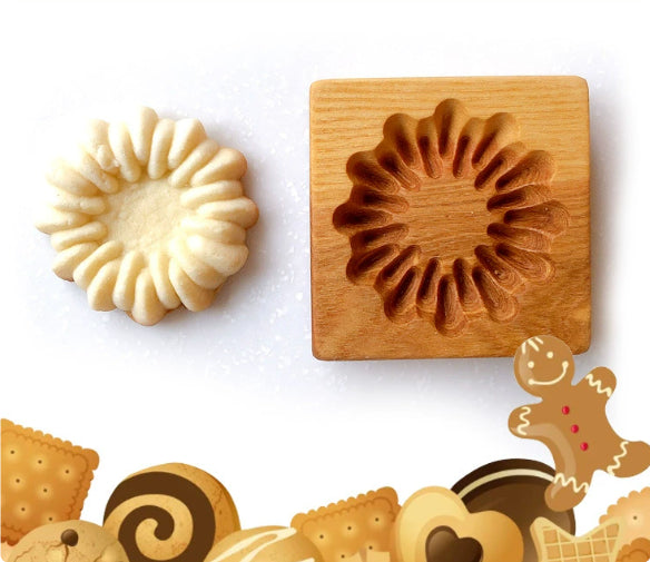 Christmas Cookie Cutter-Provance Rose Cookie Stamp