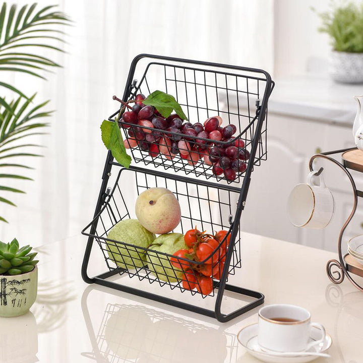 Multilayer Spice Rack Fruit Storage Kitchen