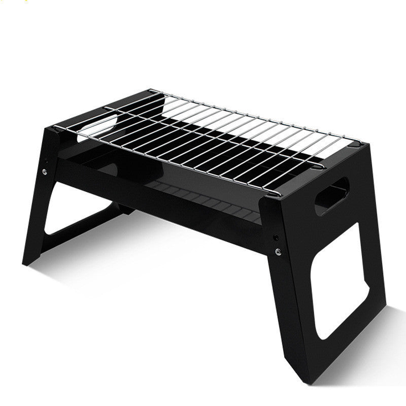 Folding Outdoor Barbecue Grill Iron