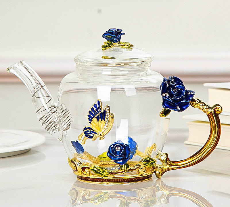 Heat-resistant Glass Teapot Simple Tea Set