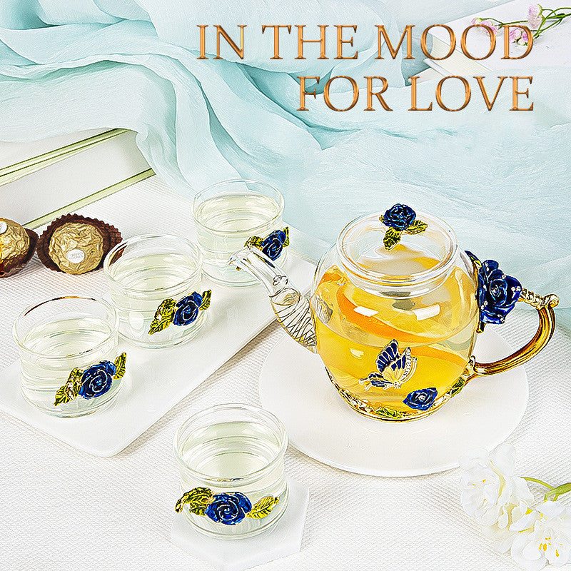 Heat-resistant Glass Teapot Simple Tea Set