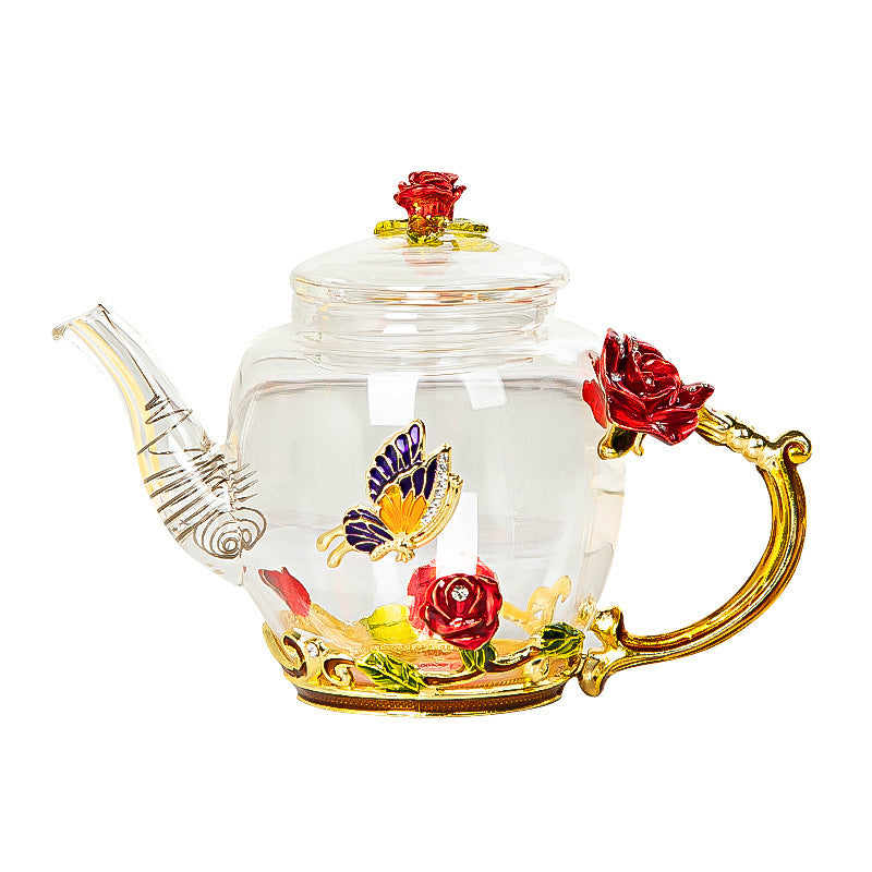 Heat-resistant Glass Teapot Simple Tea Set