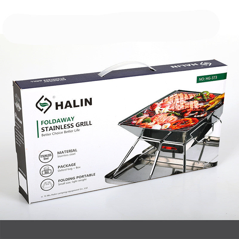 Outdoor Barbecue Grill Portable Foldable
