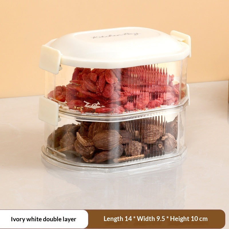 Spice Storage Box Household Kitchen Spice Jar Dry Material Sealed Jar