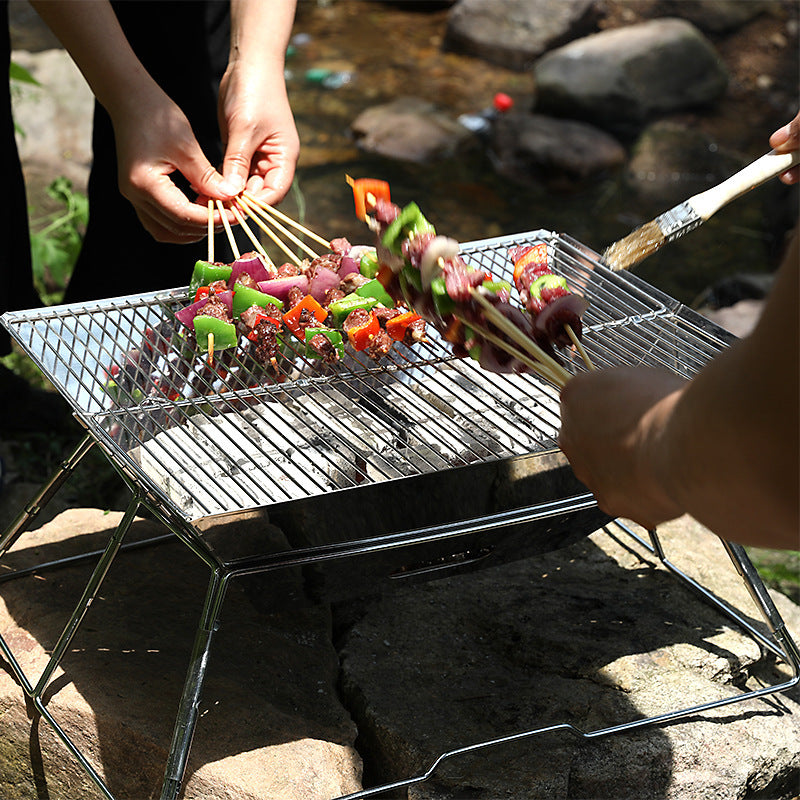 Outdoor Barbecue Grill Portable Foldable