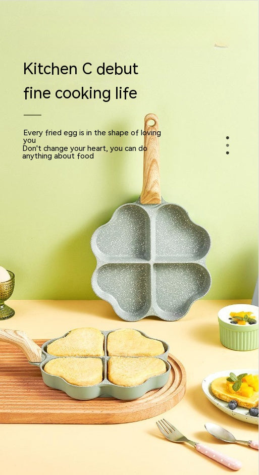 Aluminum Four-hole Frying Pan