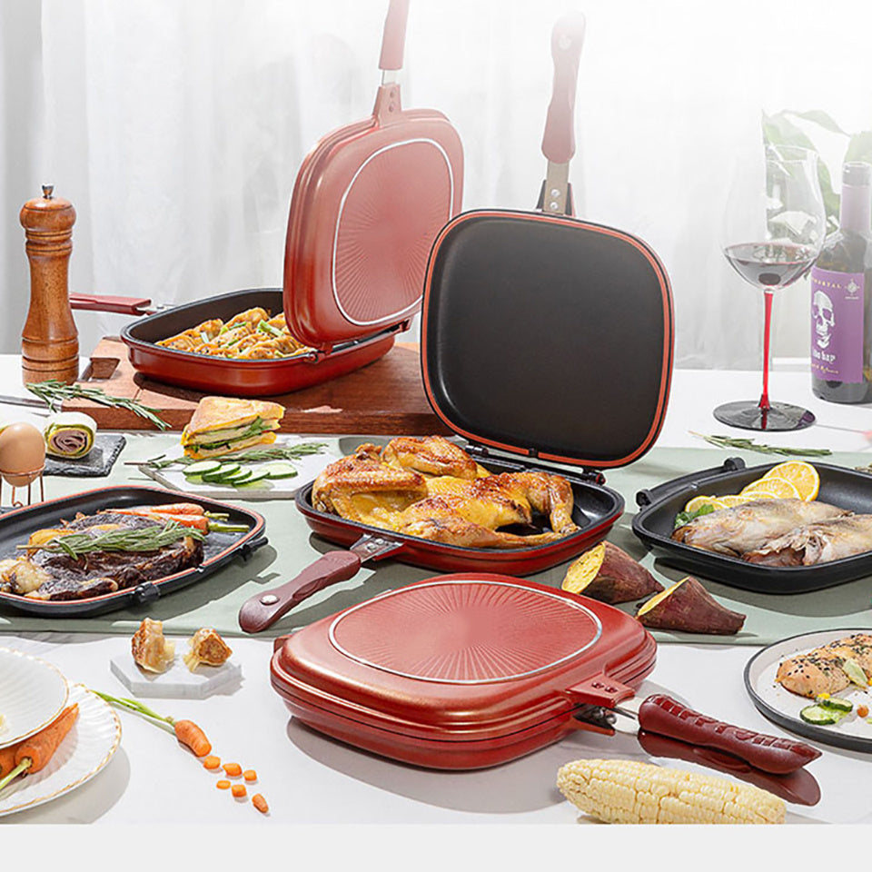 Double Side Non-stick Flip Frying Pan