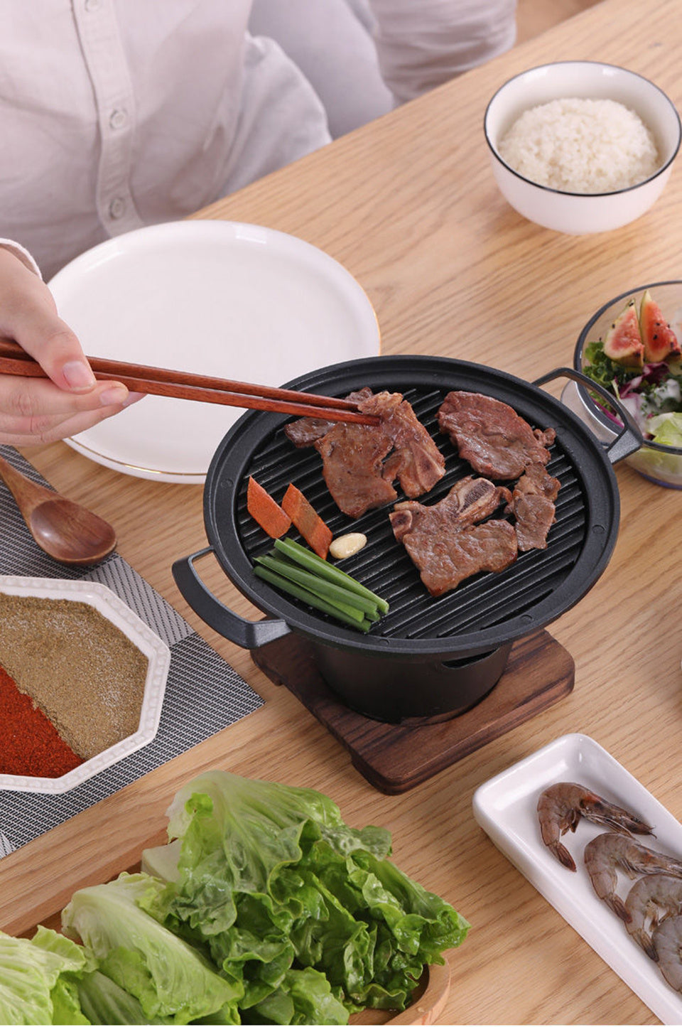 Mini BBQ Grill Alcohol Stove