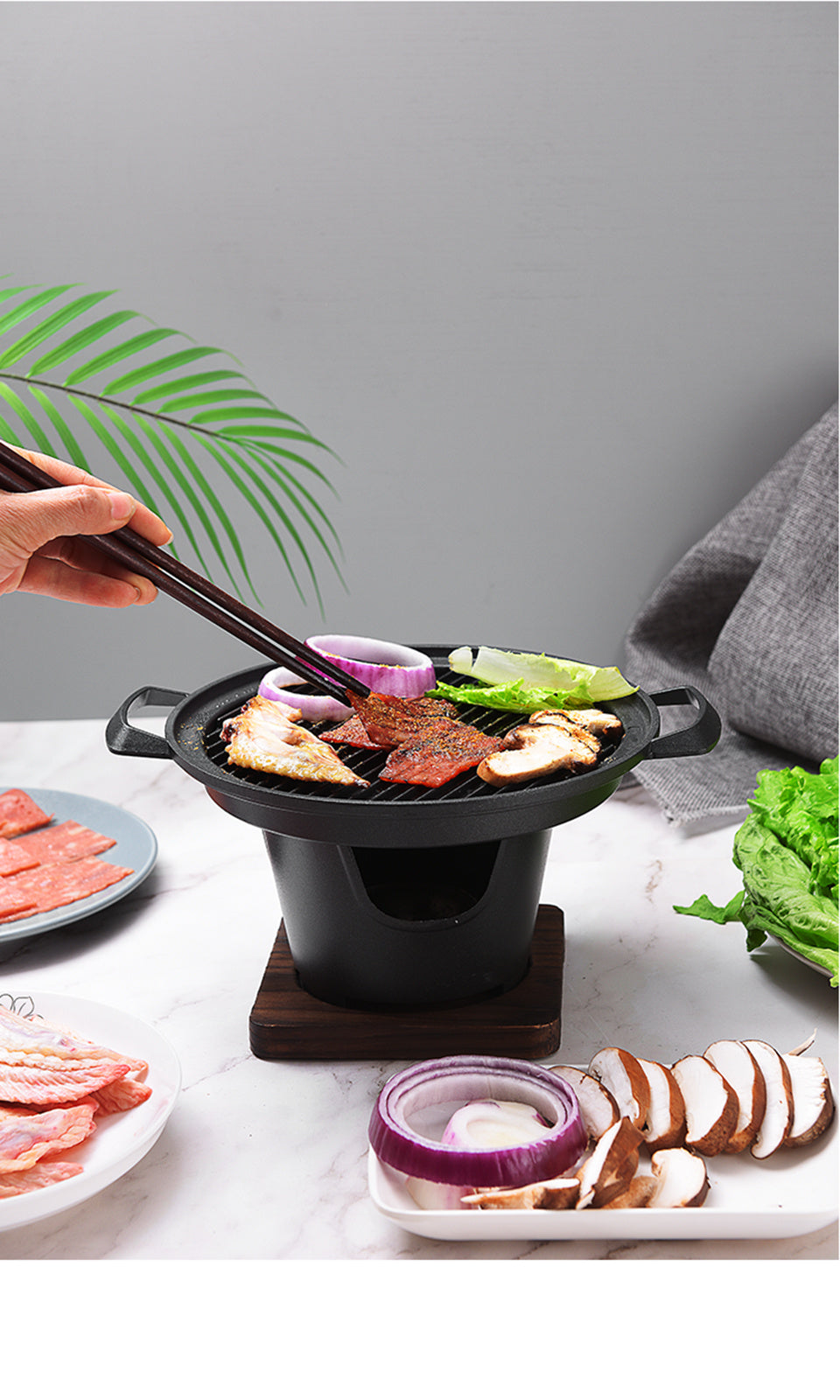 Mini BBQ Grill Alcohol Stove