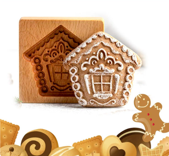 Christmas Cookie Cutter-Provance Rose Cookie Stamp