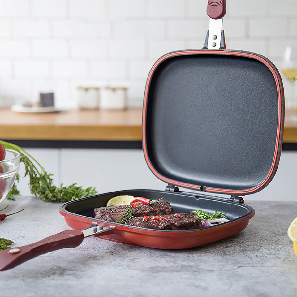 Double Side Non-stick Flip Frying Pan