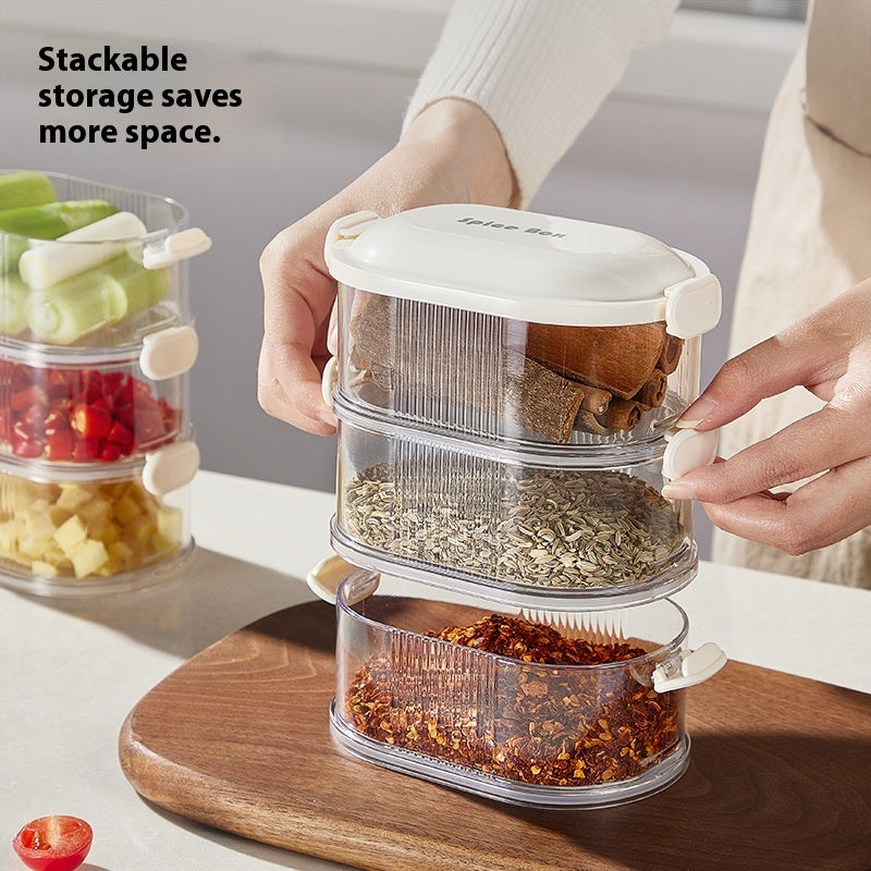 Spice Storage Box Household Kitchen Spice Jar Dry Material Sealed Jar