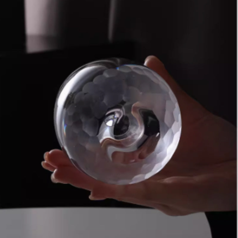 Hand Carved Wine Glass