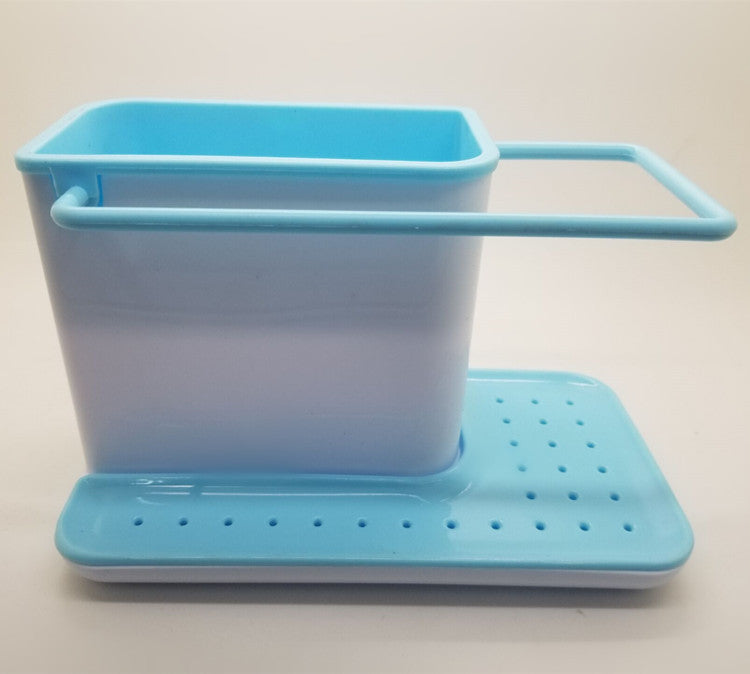 Kitchen cleaning supplies drain storage rack