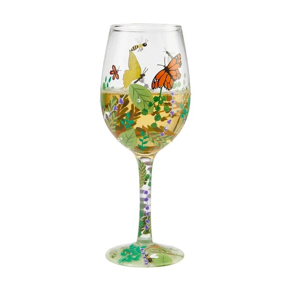 Hand-painted Crystal Wine Glasses