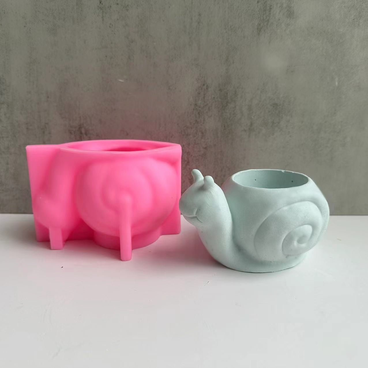Snail Flower Pot Silicone Mold