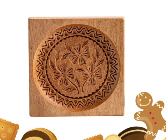 Christmas Cookie Cutter-Provance Rose Cookie Stamp
