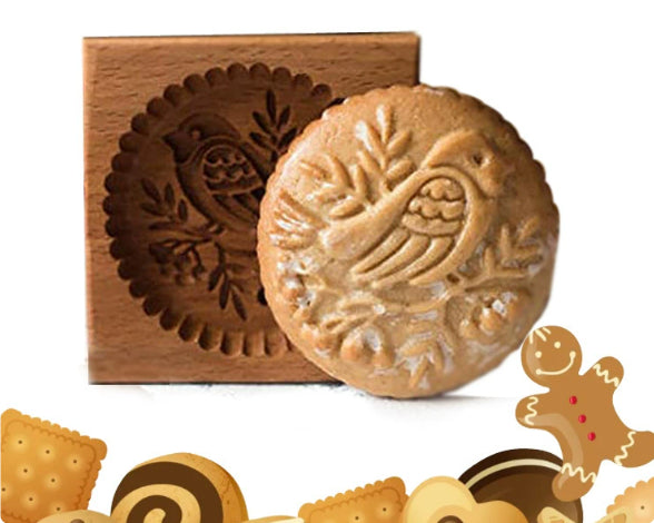 Christmas Cookie Cutter-Provance Rose Cookie Stamp