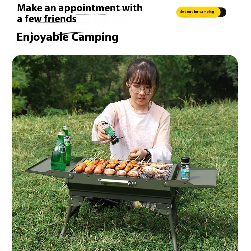 Installation-free Integrated Portable Barbecue Grill