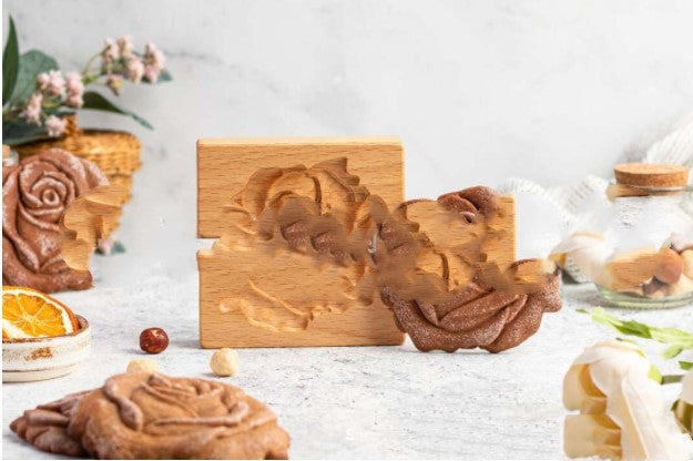 Christmas Cookie Cutter-Provance Rose Cookie Stamp
