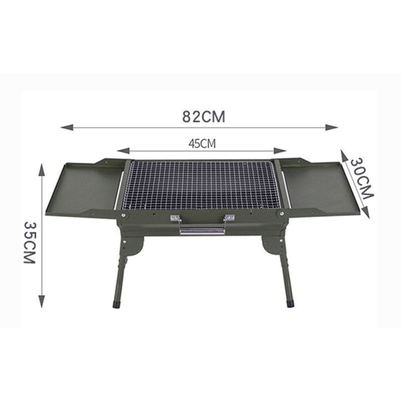 Installation-free Integrated Portable Barbecue Grill