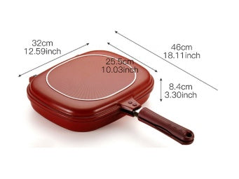 Double Side Non-stick Flip Frying Pan