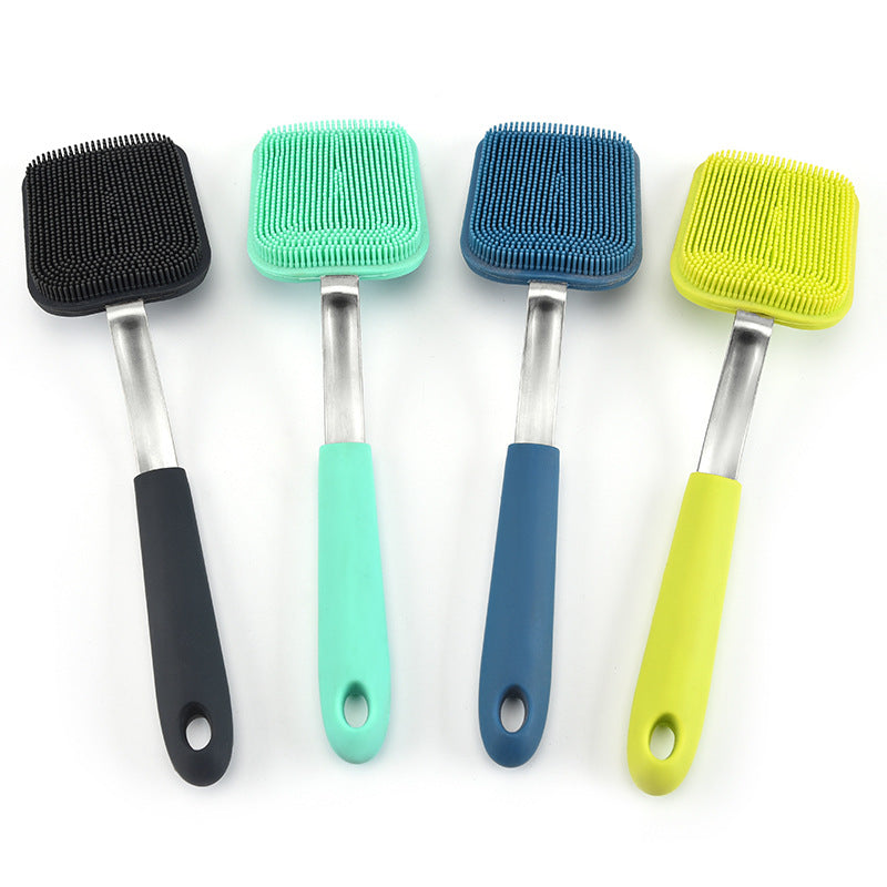 Kitchen Hanging Silicone Cleaning Kitchen Oil Removing Handle Dish Brush