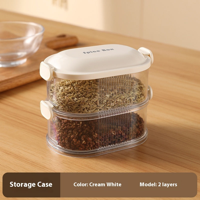 Spice Storage Box Household Kitchen Spice Jar Dry Material Sealed Jar