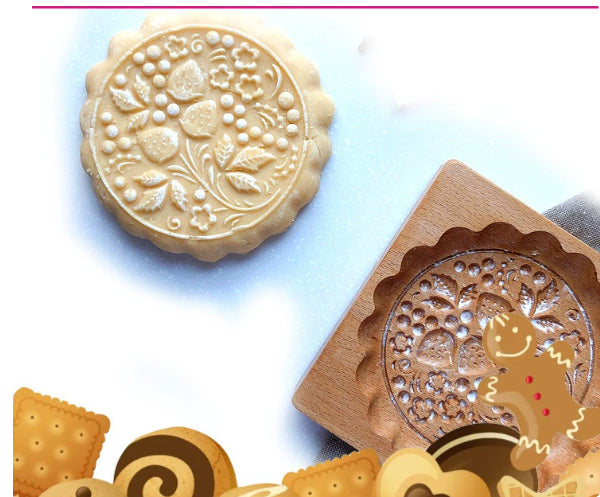 Christmas Cookie Cutter-Provance Rose Cookie Stamp