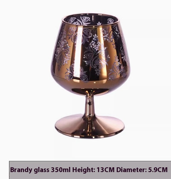 Wine Utensils Electroplated Cups Golden Glasses