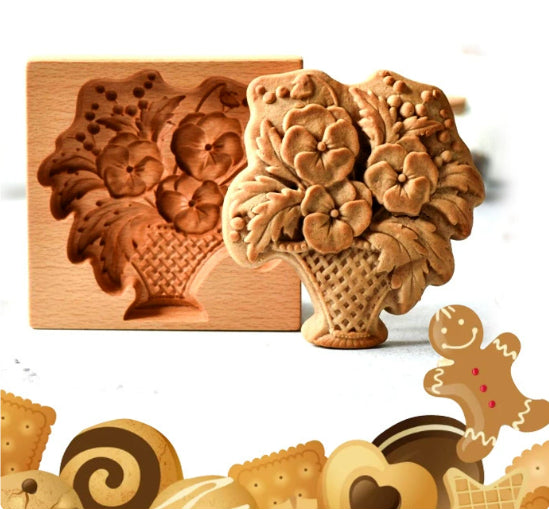 Christmas Cookie Cutter-Provance Rose Cookie Stamp