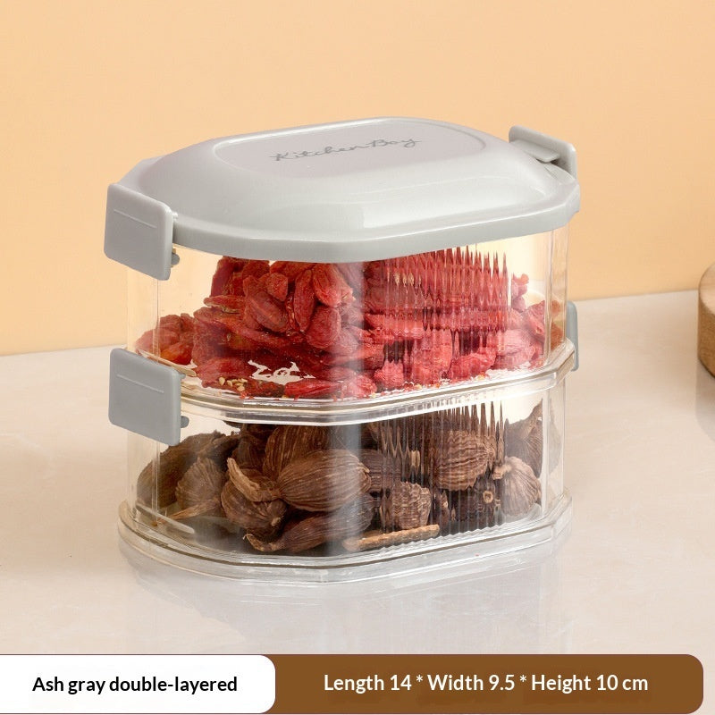 Spice Storage Box Household Kitchen Spice Jar Dry Material Sealed Jar