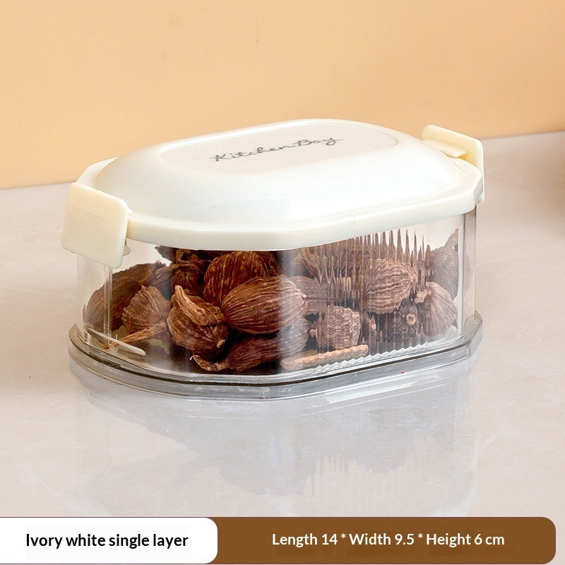 Spice Storage Box Household Kitchen Spice Jar Dry Material Sealed Jar