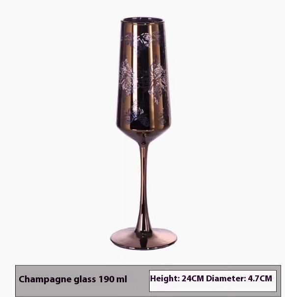 Wine Utensils Electroplated Cups Golden Glasses