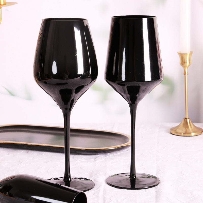 Household Black Crystal Glasses