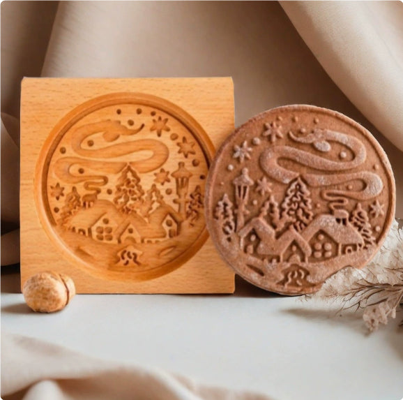 Christmas Cookie Cutter-Provance Rose Cookie Stamp