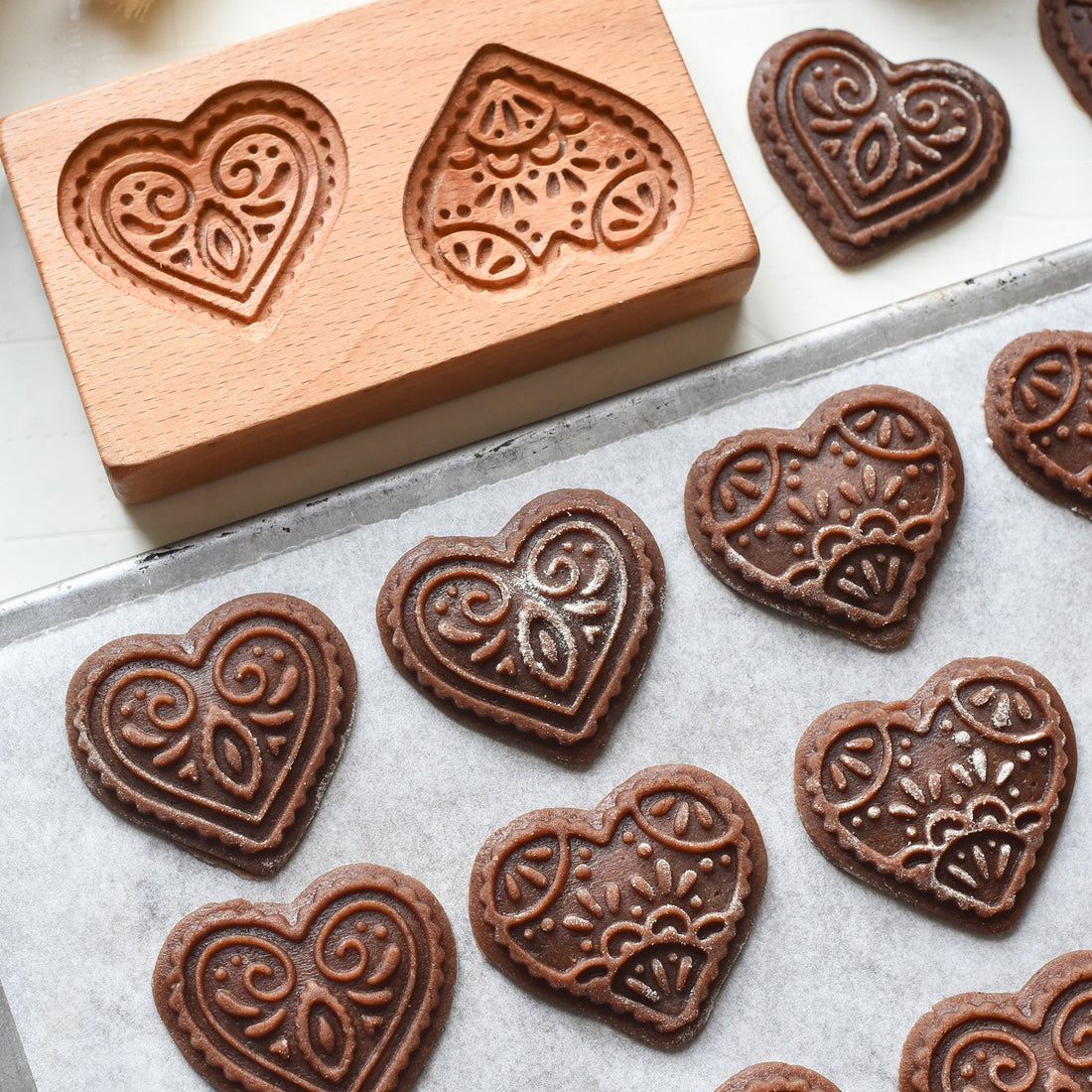 Wooden Cookie Mold Cutter