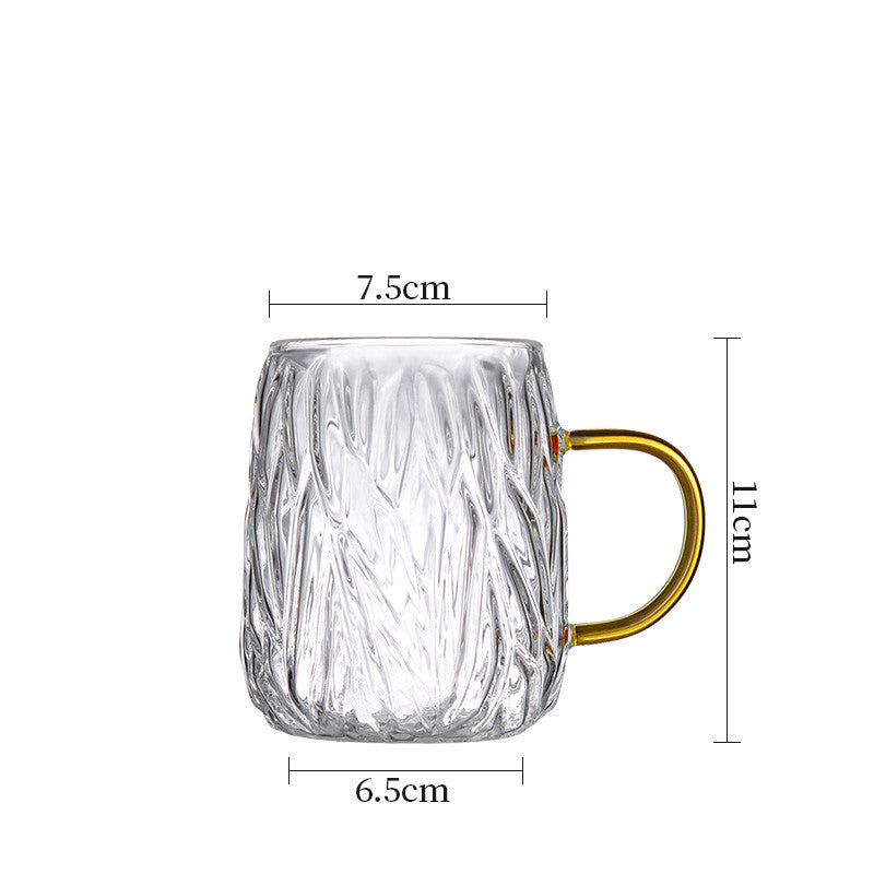 Coffee Glass Hanging Ear Cup Couple Water