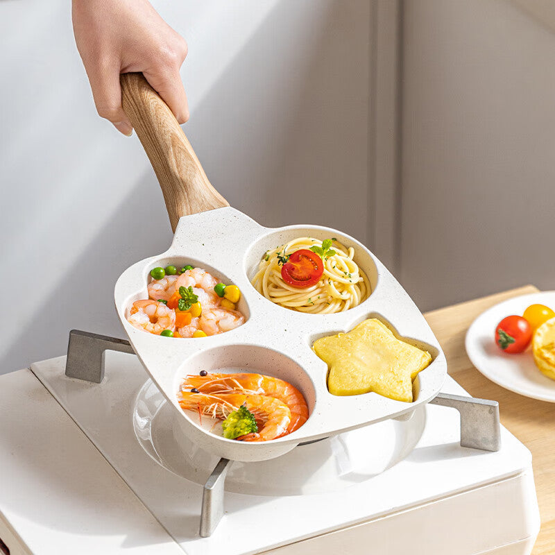 Holes Creative Heart Egg Frying Pan