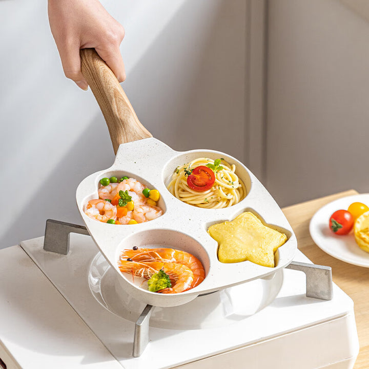 Holes Creative Heart Egg Frying Pan