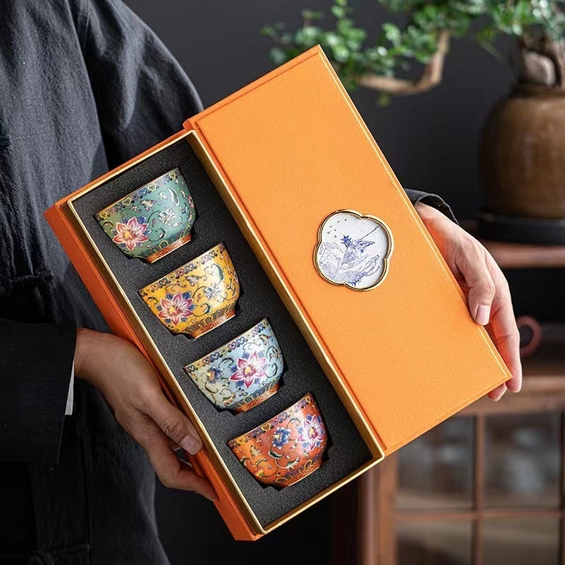 Porcelain Kung Fu Tea Set Suit