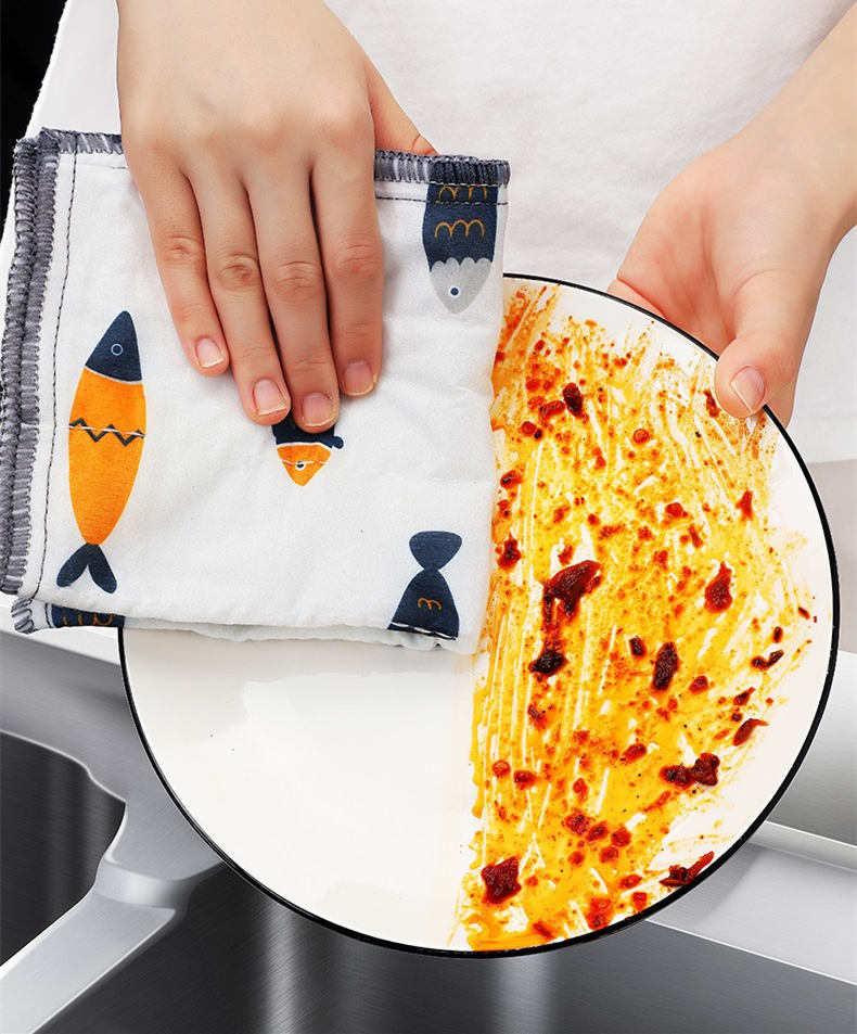 Dish Cloth Kitchen Housework Cleaning Supplies